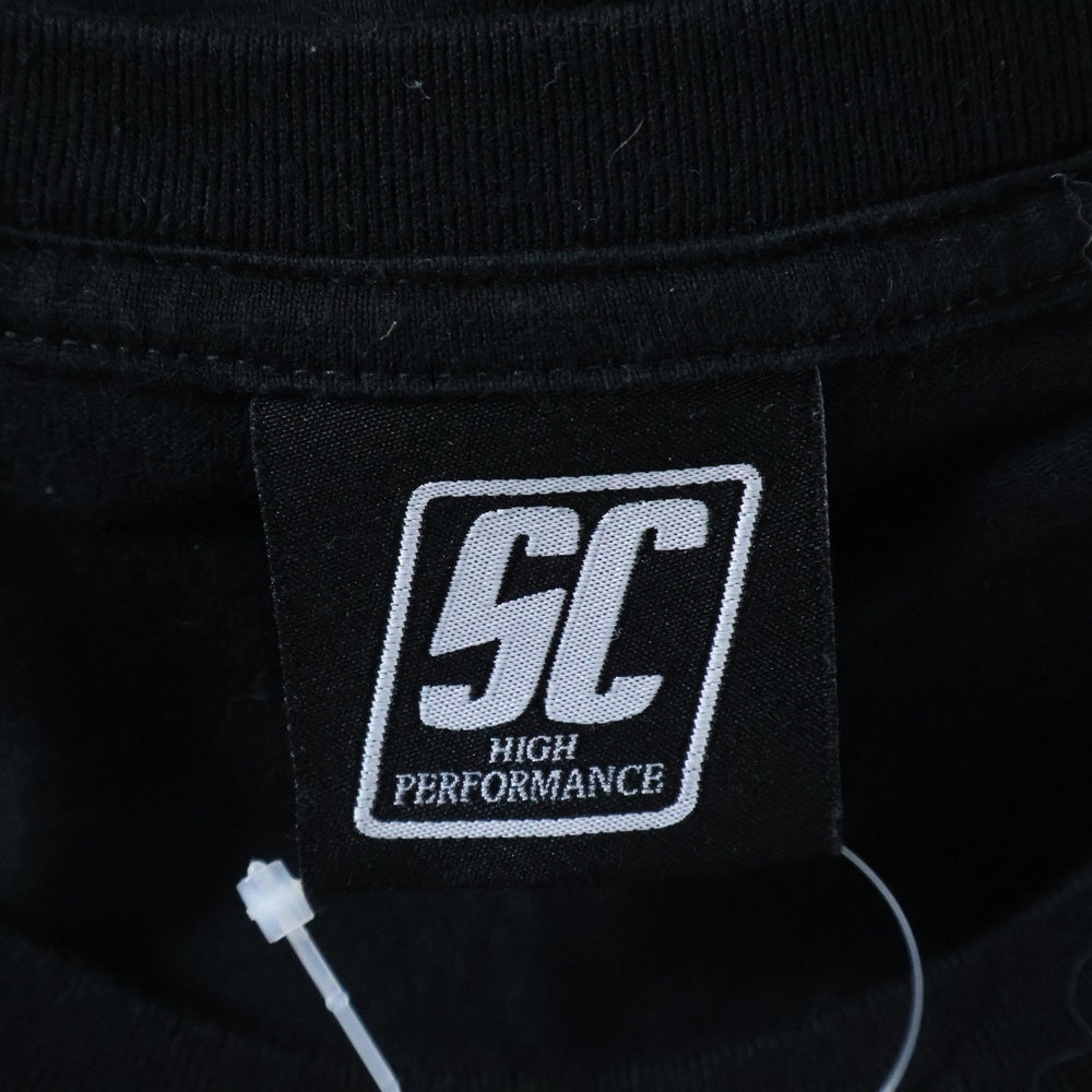 SUBCULTURE(サブカルチャー) 翼付きSCロゴデザイン 半袖Tシャツ カットソー ブラック