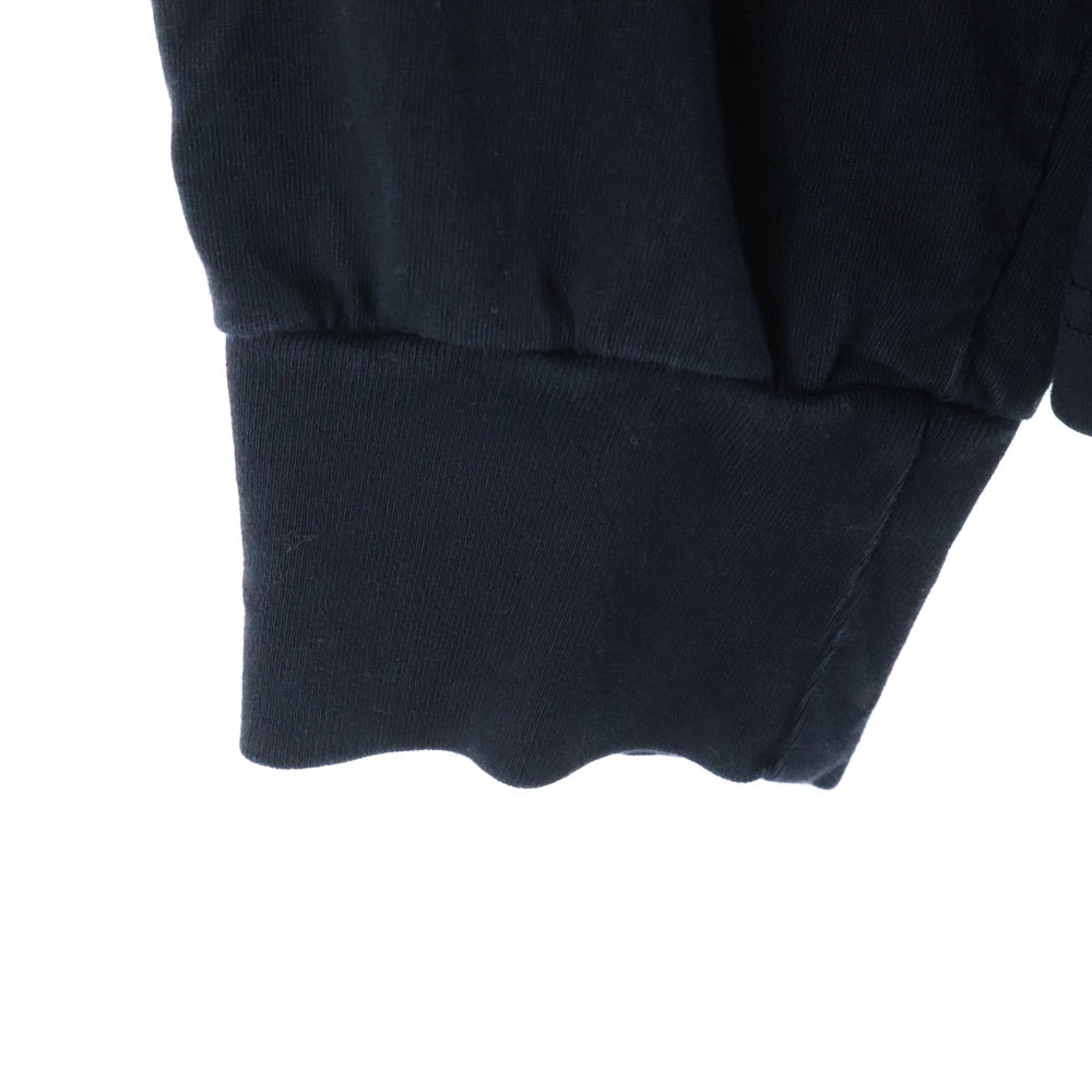 SUBCULTURE(サブカルチャー) Fire Pattern Long T-Shirts 袖 炎デザイン 長袖Tシャツ ブラック