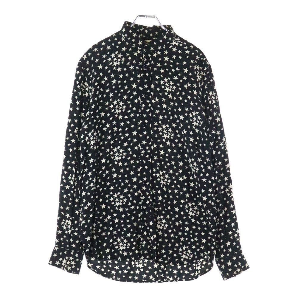 SAINT LAURENT PARIS(サンローランパリ) 16AW スター総柄 長袖シャツ ブラック 376934 Y310P