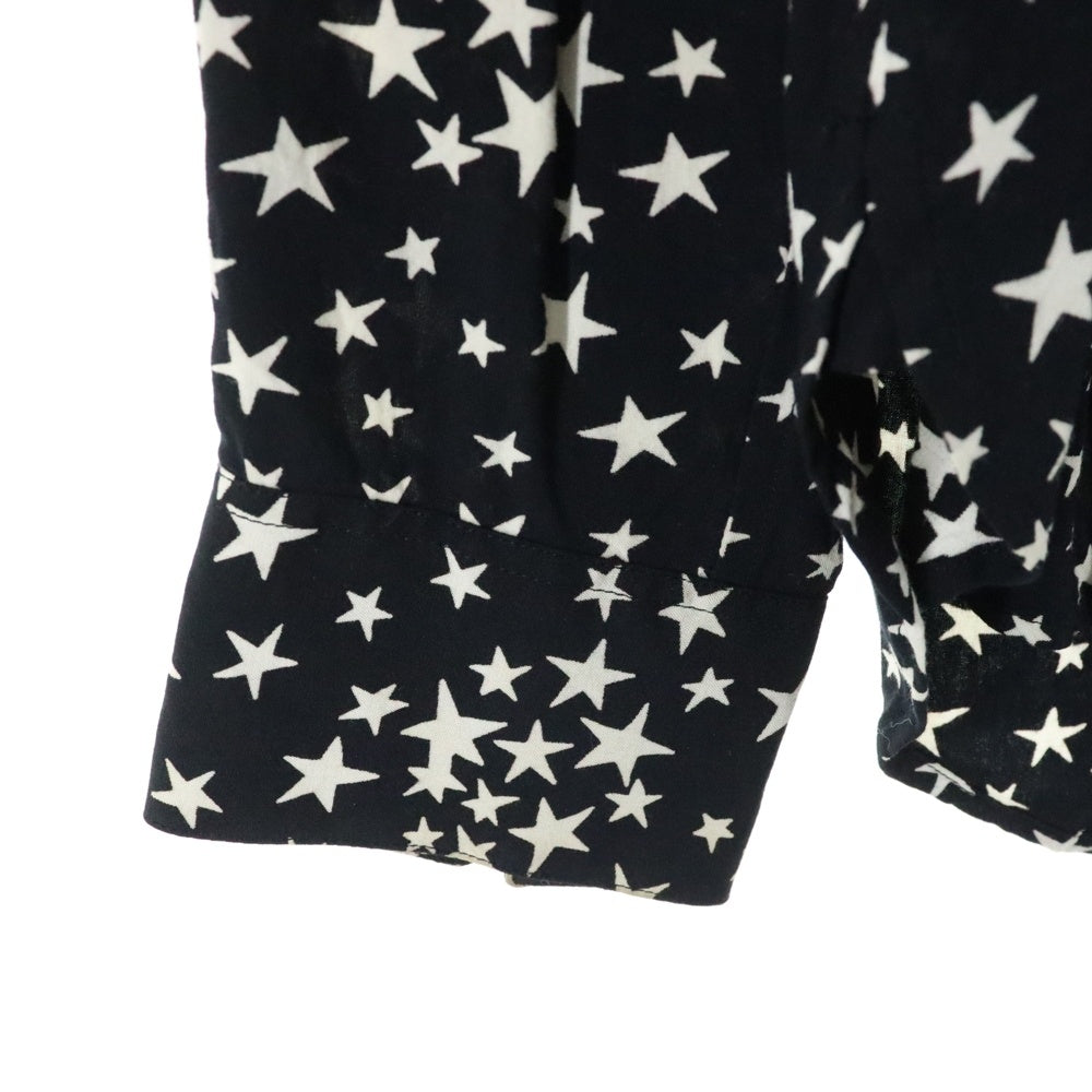 SAINT LAURENT PARIS(サンローランパリ) 16AW スター総柄 長袖シャツ ブラック 376934 Y310P