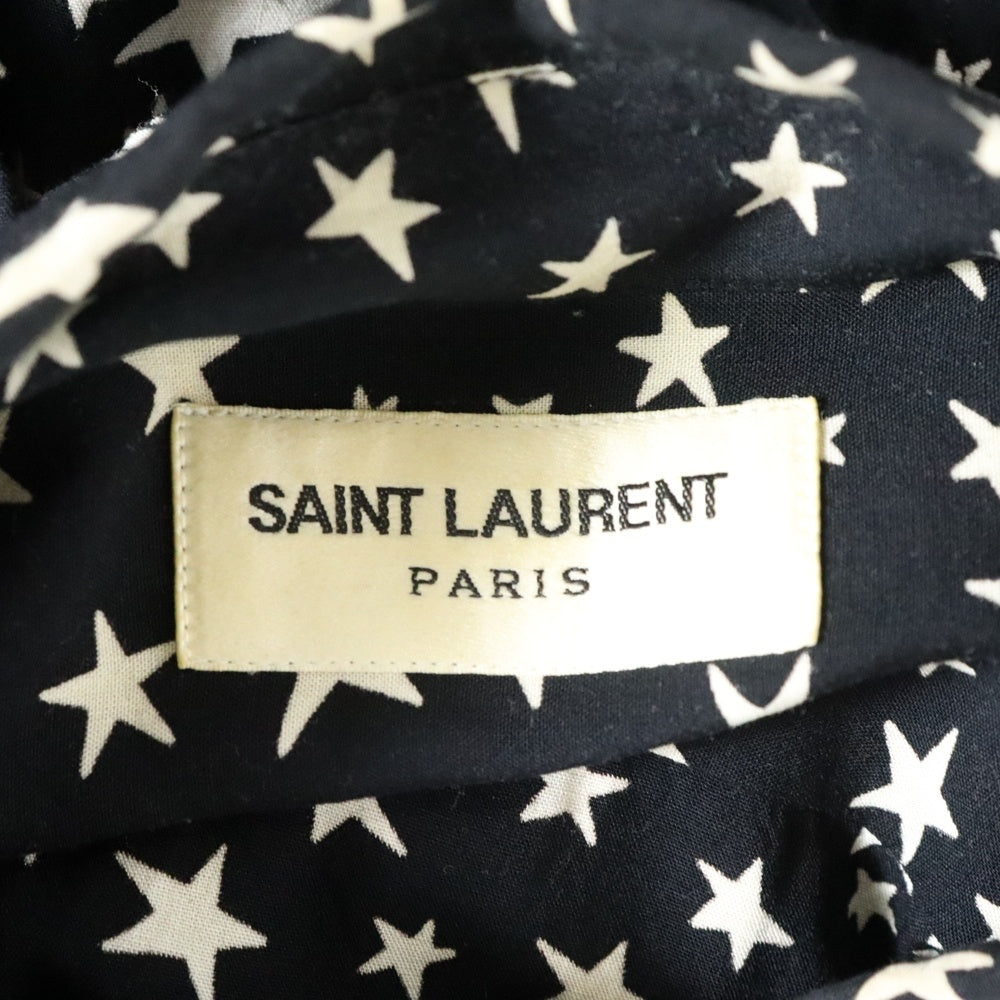 SAINT LAURENT PARIS(サンローランパリ) 16AW スター総柄 長袖シャツ ブラック 376934 Y310P