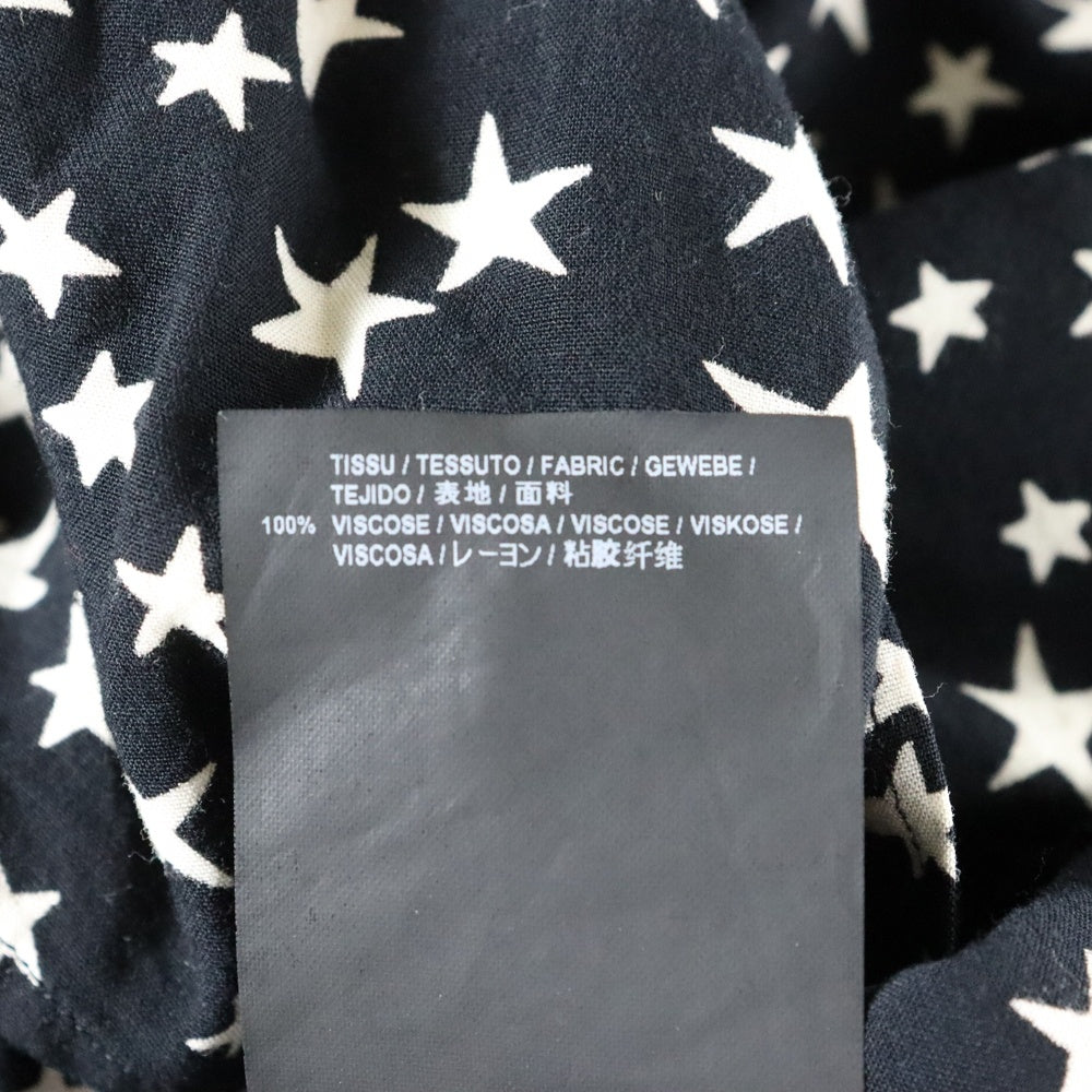 SAINT LAURENT PARIS(サンローランパリ) 16AW スター総柄 長袖シャツ ブラック 376934 Y310P