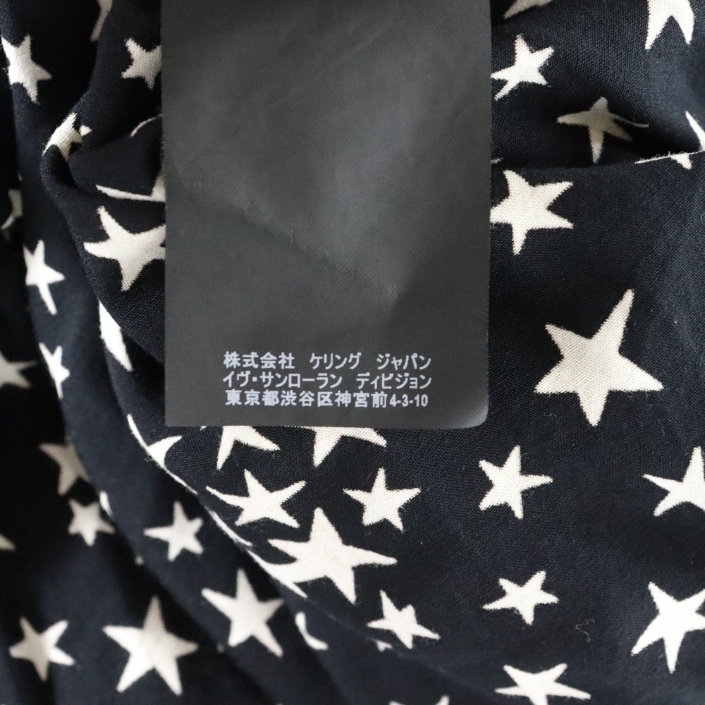 SAINT LAURENT PARIS(サンローランパリ) 16AW スター総柄 長袖シャツ ブラック 376934 Y310P