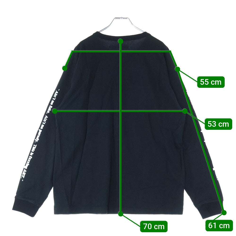 GOD SELECTION XXX(ゴッドセレクショントリプルエックス) アリアナグランデプリント ロングスリーブ長袖Tシャツ ブラック サイズL