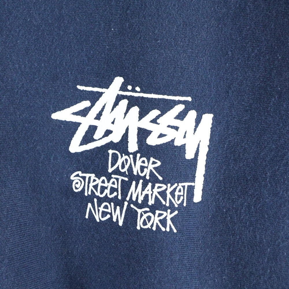 STUSSY(ステューシー) ×Dover Street Market New yorkドーバーストリートマーケット ニューヨーク クルーネック長袖トレーナー スウェット ネイビー