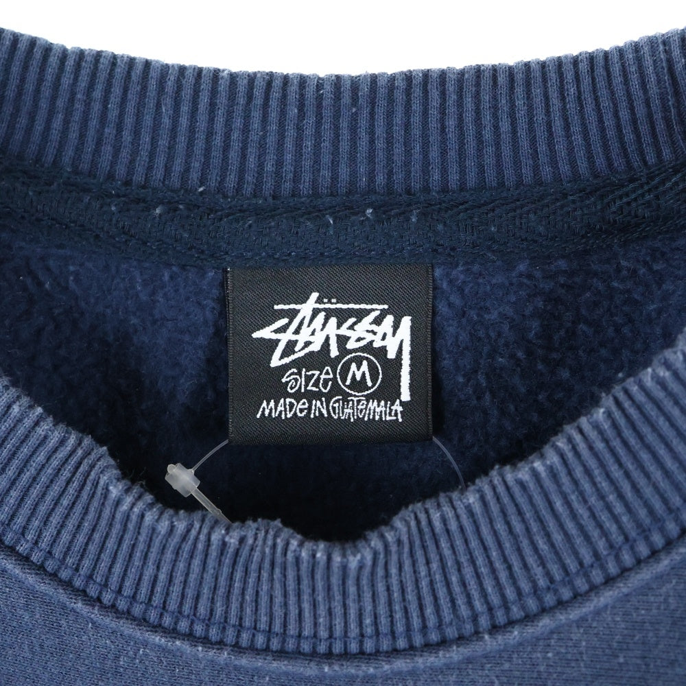 STUSSY(ステューシー) ×Dover Street Market New yorkドーバーストリートマーケット ニューヨーク クルーネック長袖トレーナー スウェット ネイビー