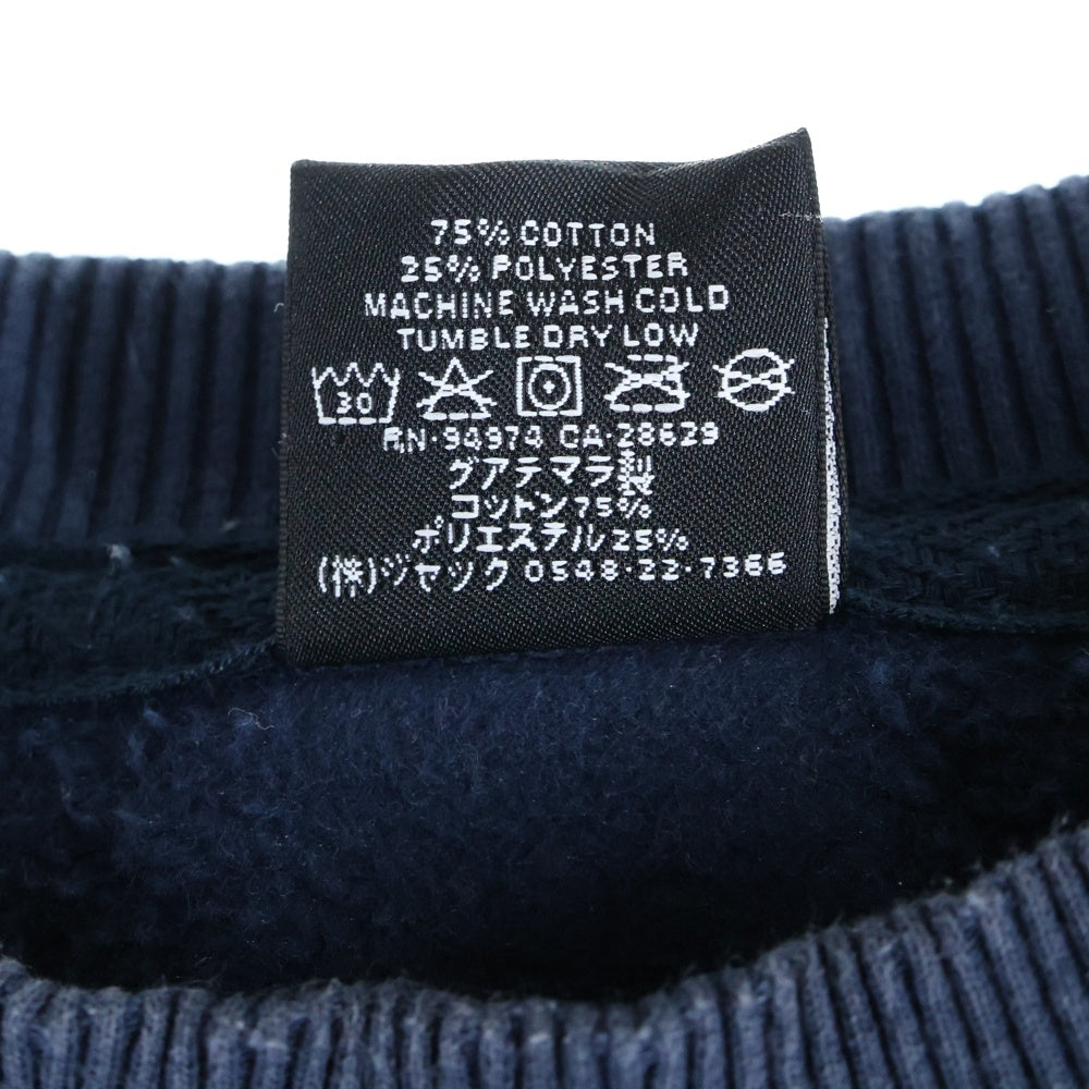 STUSSY(ステューシー) ×Dover Street Market New yorkドーバーストリートマーケット ニューヨーク クルーネック長袖トレーナー スウェット ネイビー