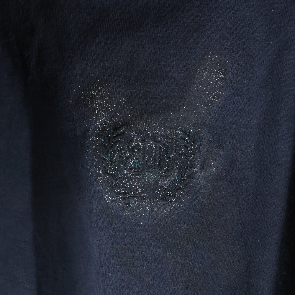 BALENCIAGA(バレンシアガ) 23SS Medium Fit T Shirt 764235 TSVD5 ダメージ加工 半袖Tシャツ カットソー ブラック