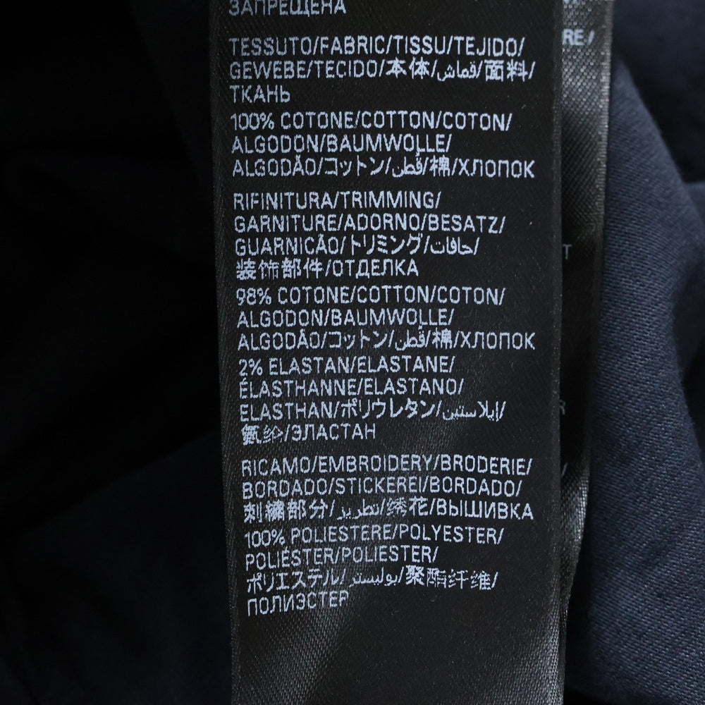 BALENCIAGA(バレンシアガ) 23SS Medium Fit T Shirt 764235 TSVD5 ダメージ加工 半袖Tシャツ カットソー ブラック