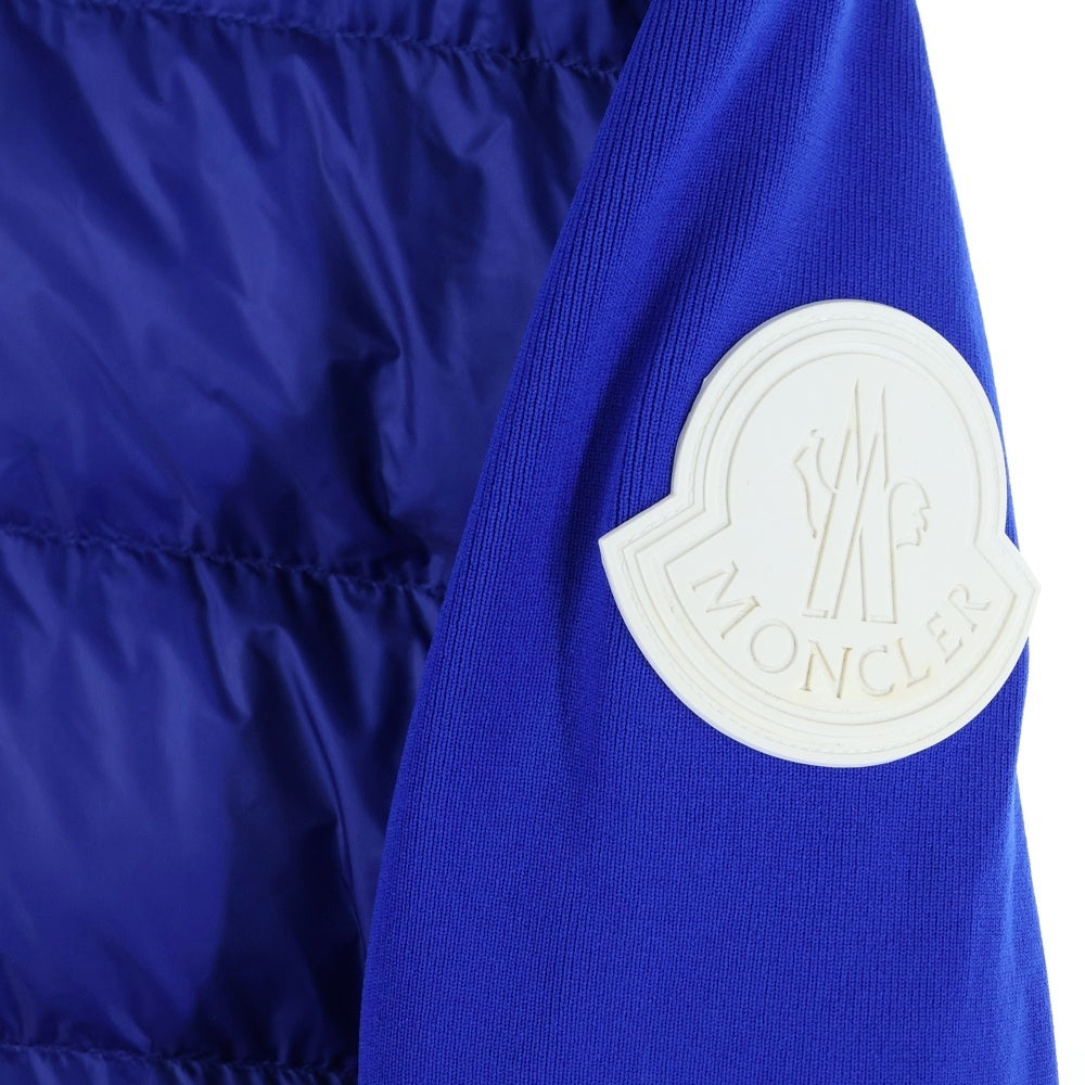 MONCLER(モンクレール) MAGRIA TRICOT CARDIGAN E10919421300 C9001 マグリア トリコ カーディガン ナイロン ダウンジャケット ブルー