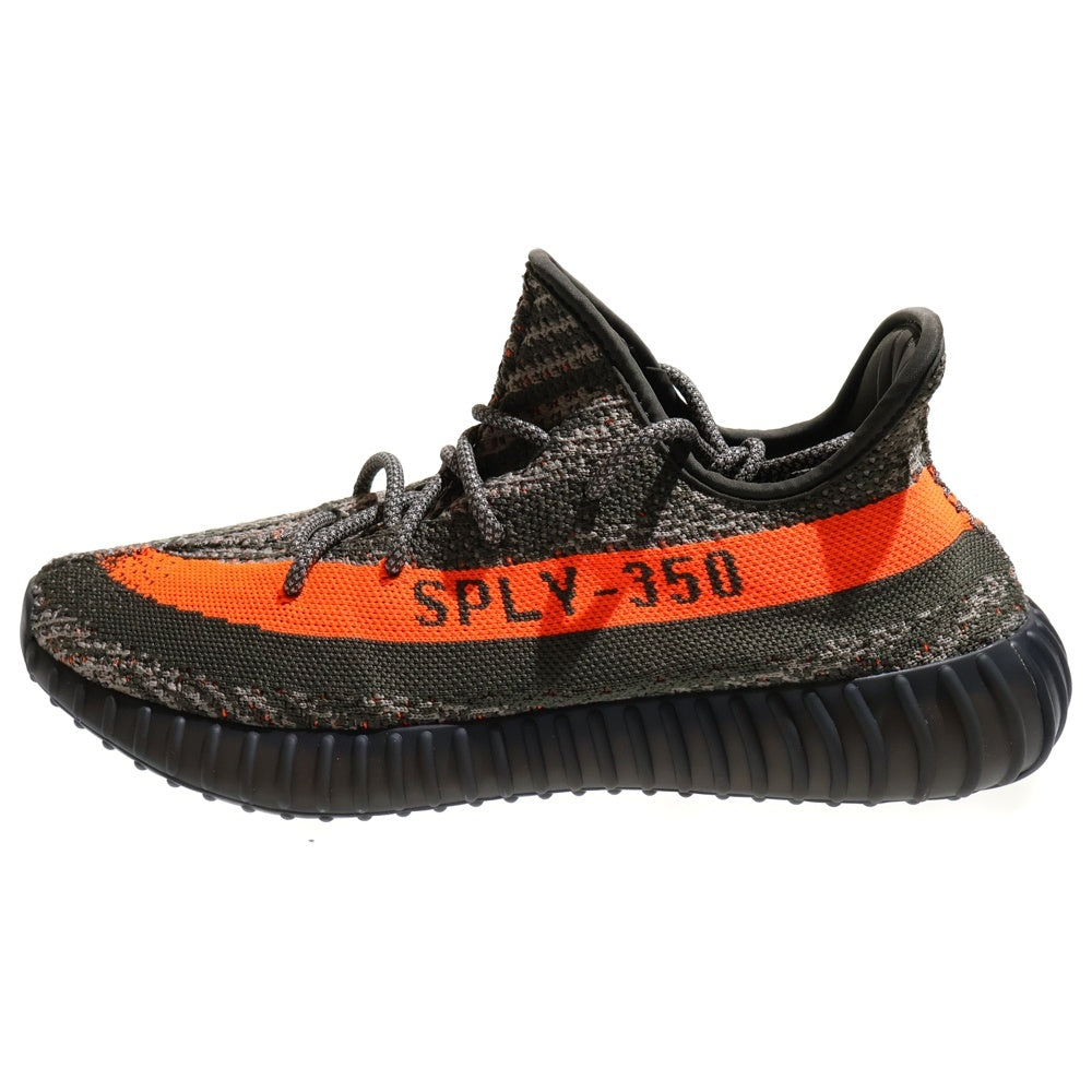adidas(アディダス) YEEZY BOOST 350 V2 CABON BELUGA HQ7045 イージーブースト 350 V2 カーボンベルガー ローカットスニーカー グレー/オレンジ US10.5/28.5cm