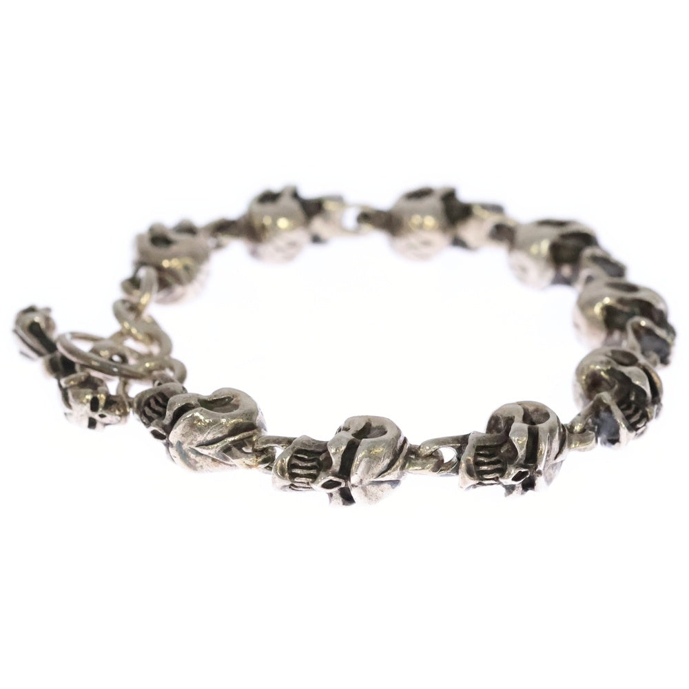 CRAZY PIG(クレイジーピッグ) GRIN SKULL BRACELET グリンスカル ブレスレット シルバー
