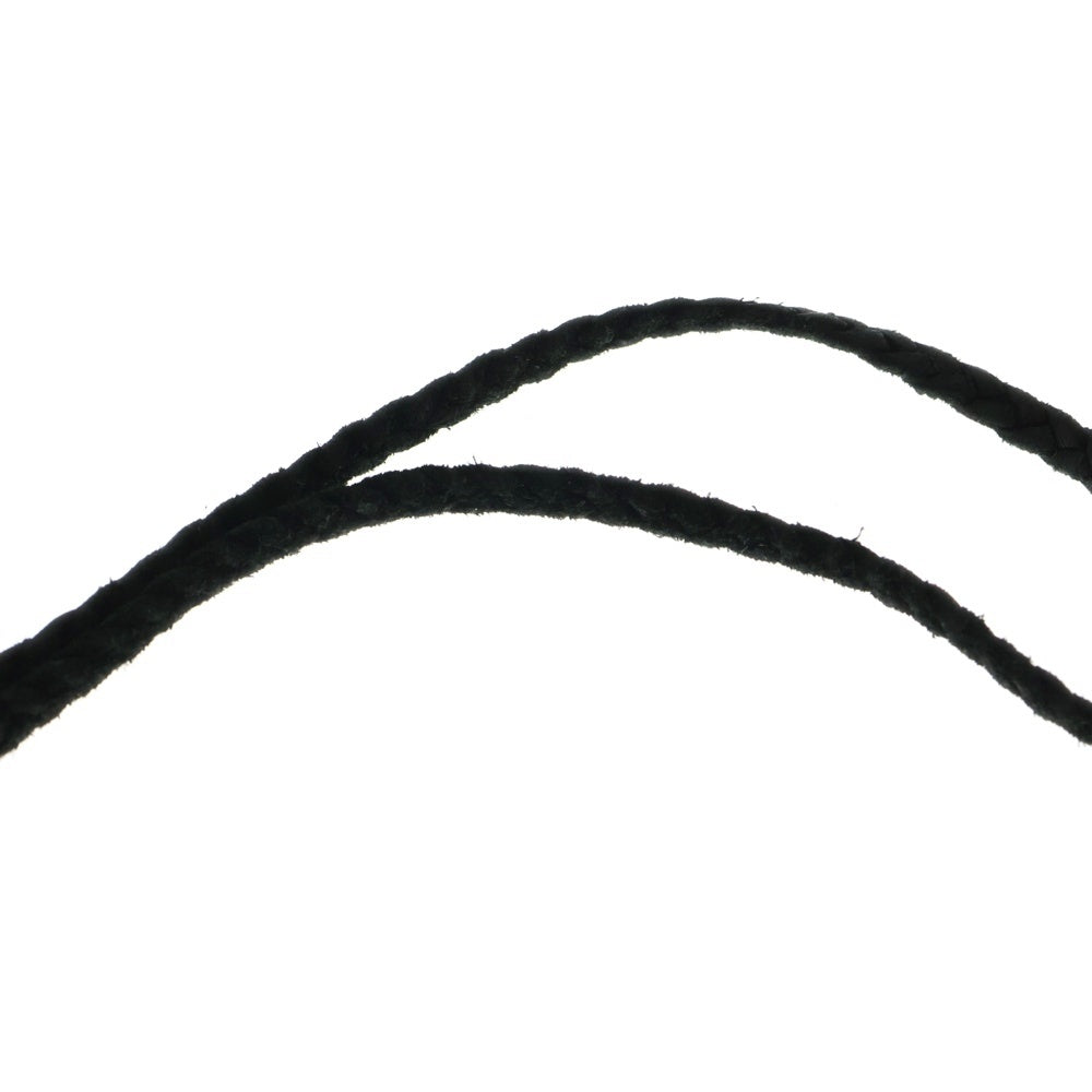 CHROME HEARTS(クロムハーツ) LEATHER BRAID SCROLL ネックレス レザーブレイドネックレス ブラック/シルバー BCA377