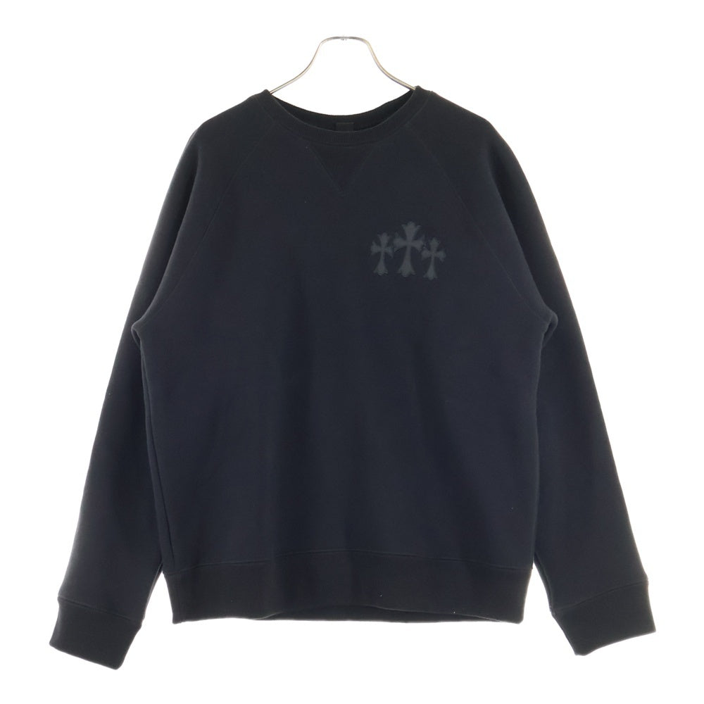 CHROME HEARTS(クロムハーツ) CREW バックCHロゴ刺繍スウェット ブラック