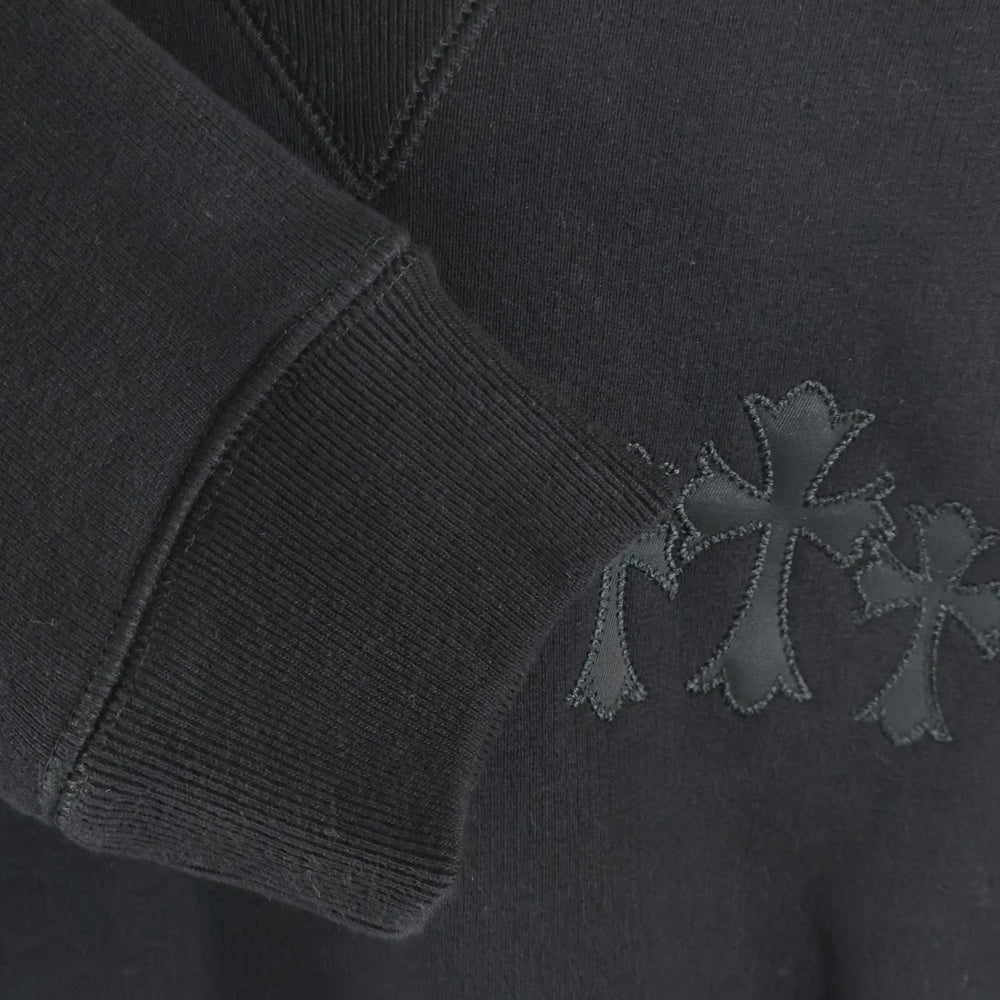 CHROME HEARTS(クロムハーツ) CREW バックCHロゴ刺繍スウェット ブラック