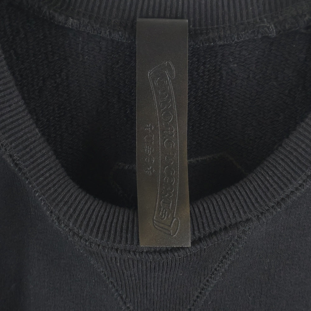 CHROME HEARTS(クロムハーツ) CREW バックCHロゴ刺繍スウェット ブラック