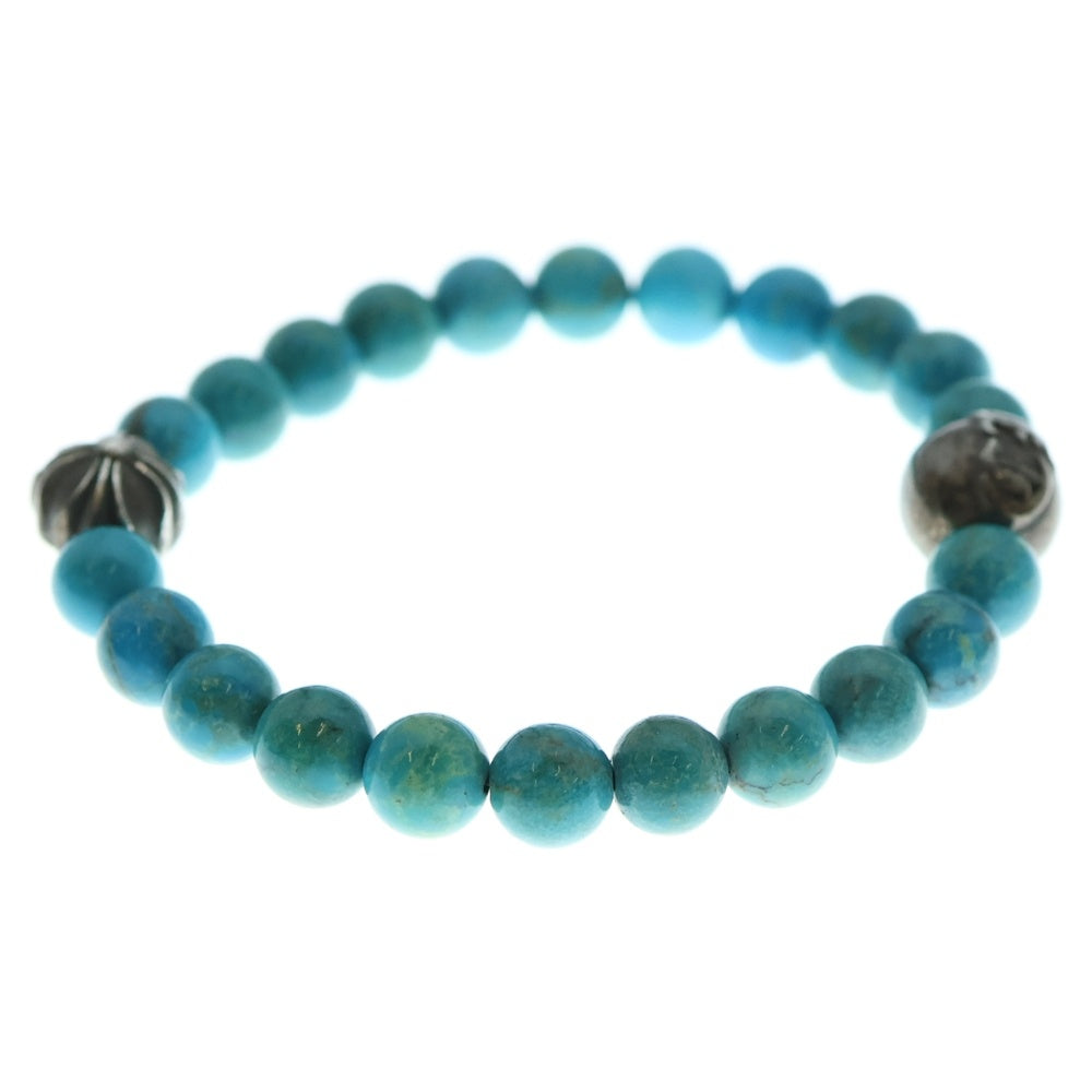 CHROME HEARTS(クロムハーツ) 8mm BEAD ビーズブレスレット シルバー/ターコイズ