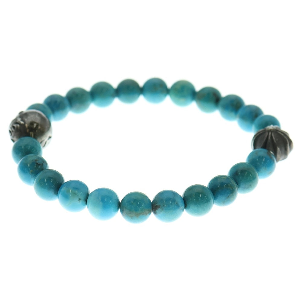 CHROME HEARTS(クロムハーツ) 8mm BEAD ビーズブレスレット シルバー/ターコイズ