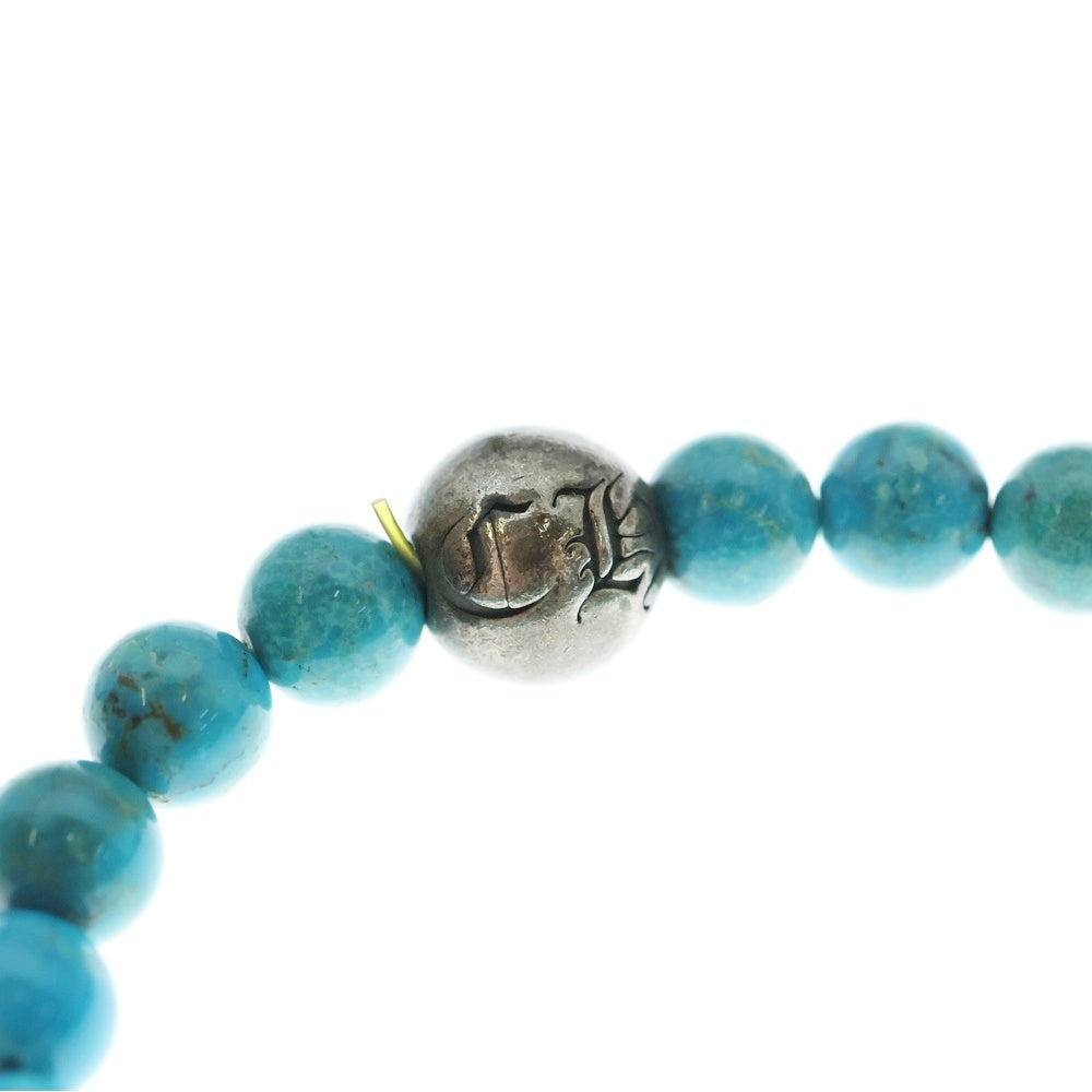 CHROME HEARTS(クロムハーツ) 8mm BEAD ビーズブレスレット シルバー/ターコイズ