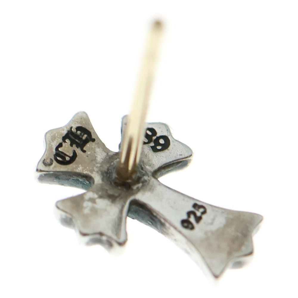 CHROME HEARTS(クロムハーツ) CH CRS 2 FAT P /DIA CHクロスファットスタッドピアス PAVEダイヤ シルバー