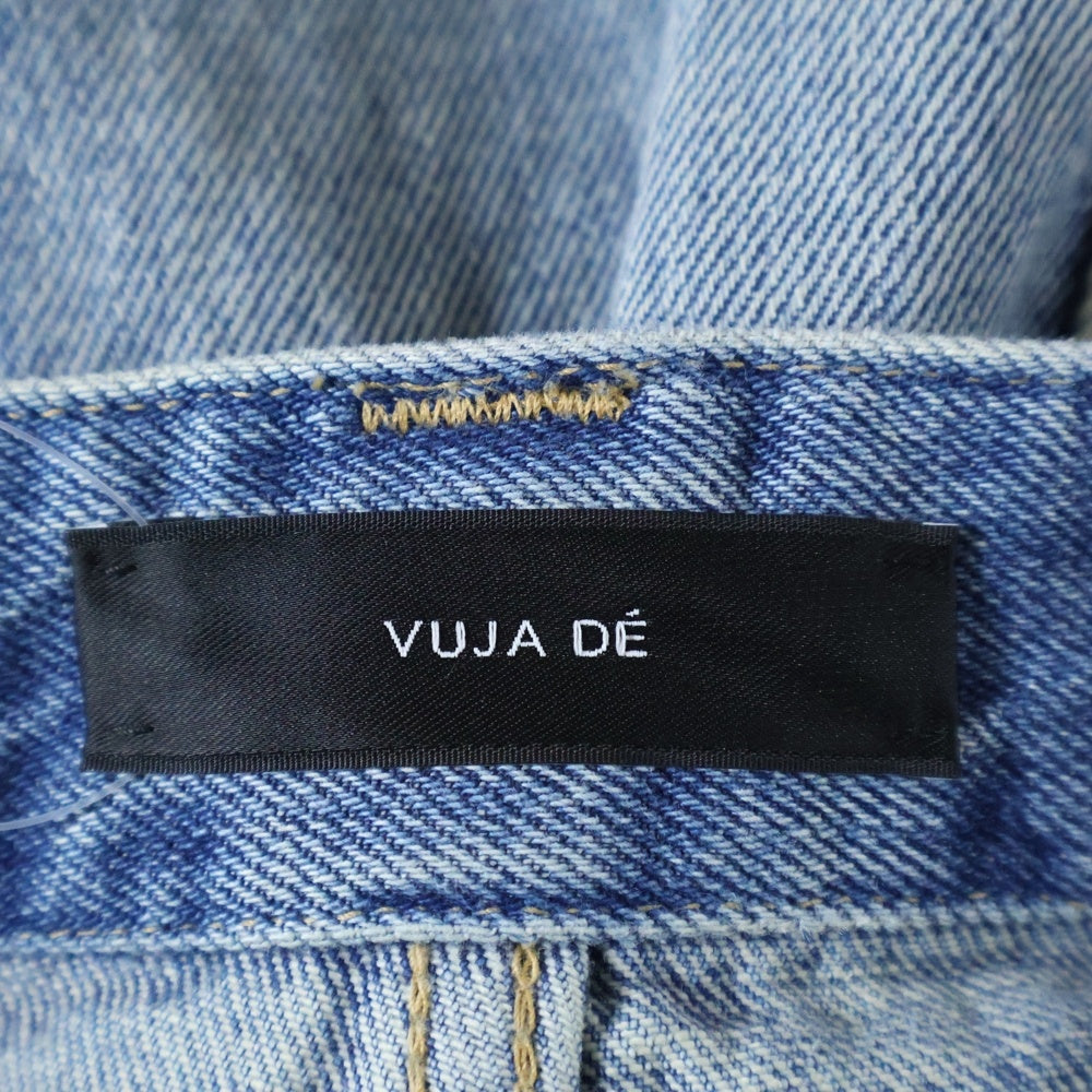 VUJADE(ヴジャデ) DAX SELVEDGE AFFIX CARGO SHORTS IN DENIM ダックスセルヴィッジ アフィックスデニムカーゴ ショーツ ハーフパンツ インディゴブルー