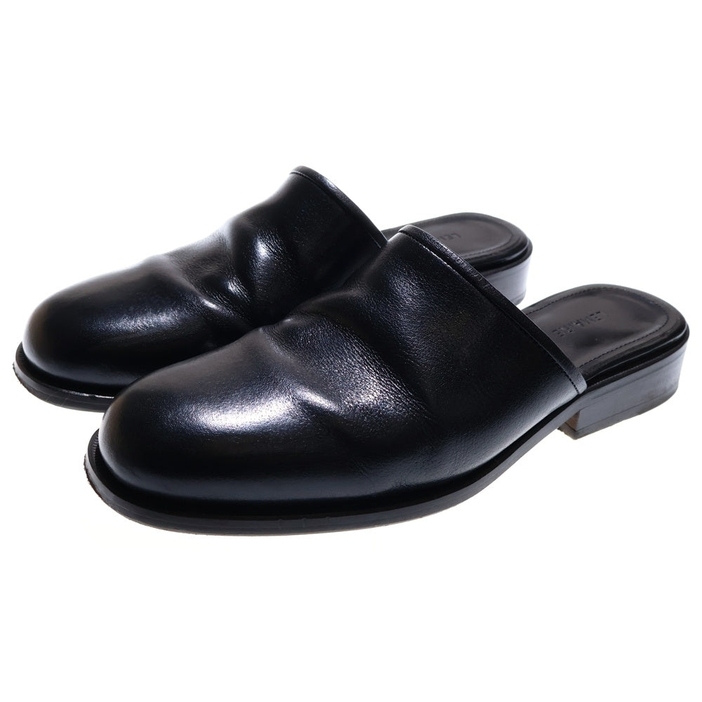 LEMAIRE(ルメール) SQUARE MULE FO0033 LL0042 スクエア レザーミュール ブラック