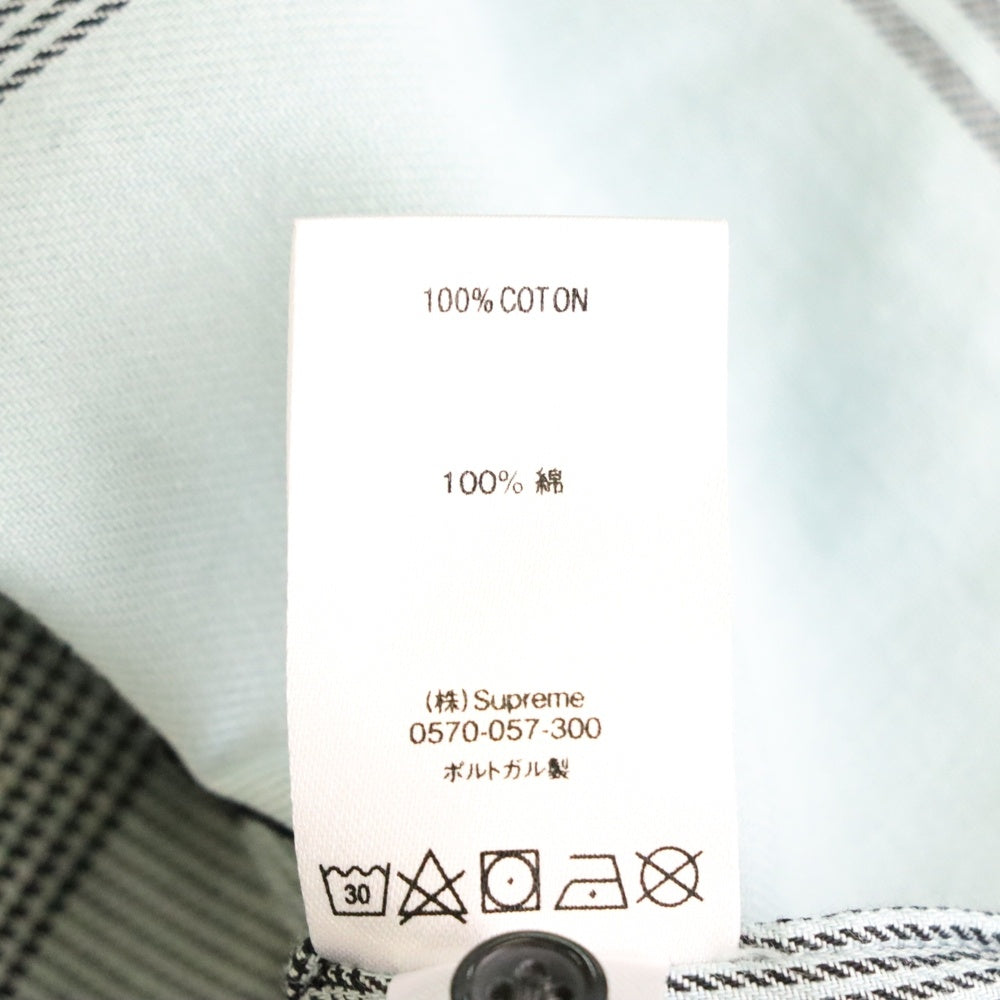 SUPREME(シュプリーム) 20SS Logo Plaid Shirt ロゴ プレイド 長袖シャツ チェック ライトブルー