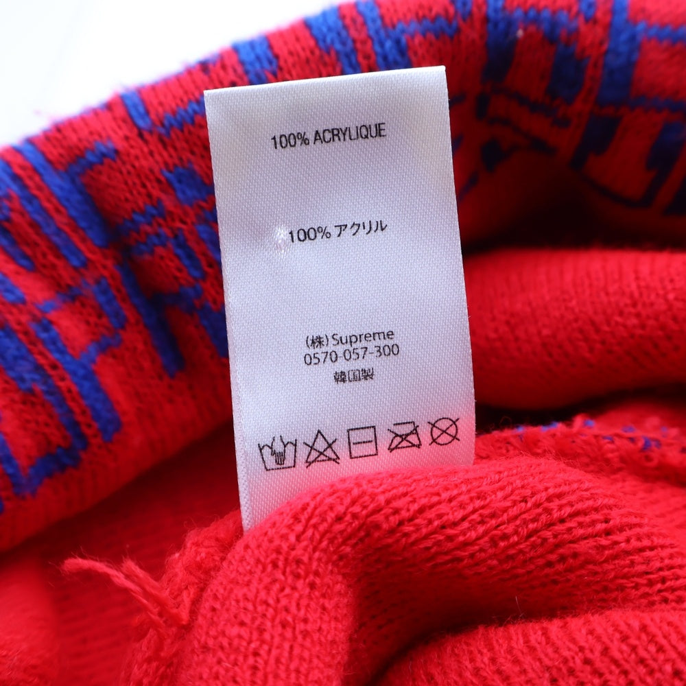 SUPREME(シュプリーム) 16AW Digital Beanie デジタルビーニー レッド/ブルー