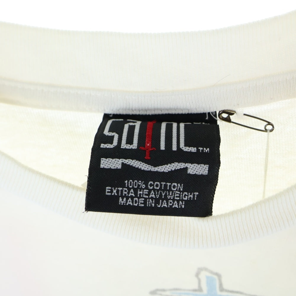 SAINT MICHAEL(セントマイケル) 24SS SS TEE フロントプリント 半袖Tシャツ カットソー ホワイト SM-YS8-0000-007
