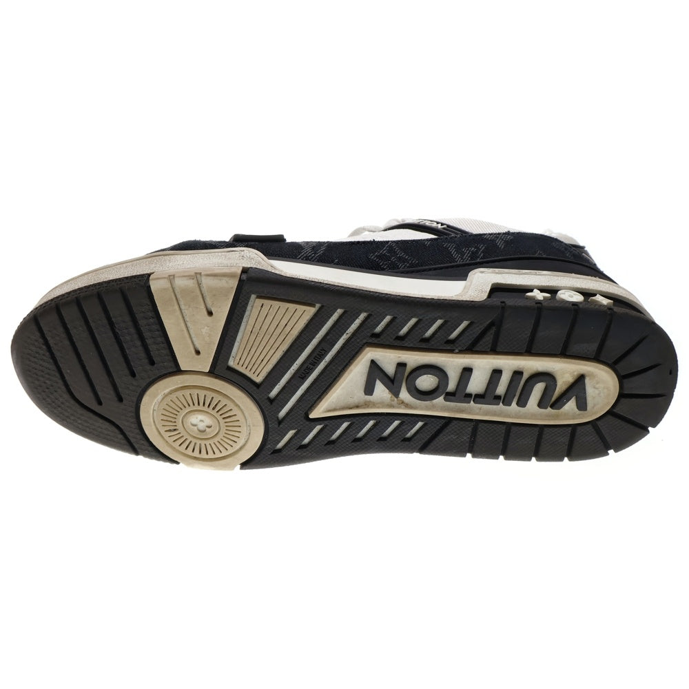 LOUIS VUITTON(ルイヴィトン) Trainer Line Sneakers トレーナー ライン ローカットスニーカー モノグラム デニム ホワイト/ブラック