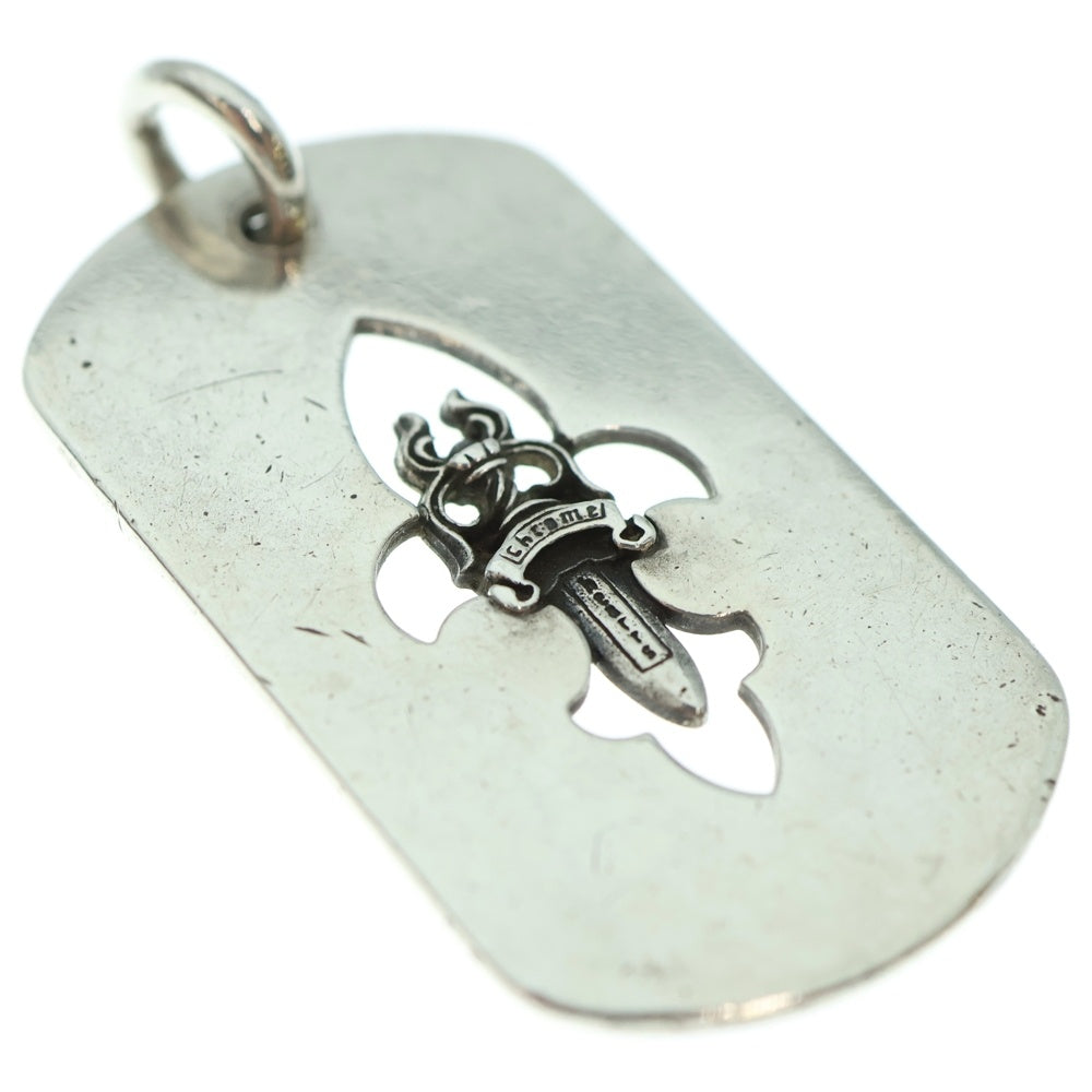 CHROME HEARTS(クロムハーツ) D TAG LRG FLE DAG フレア ダガー ラージ ドッグタグ ペンダントトップ シルバー