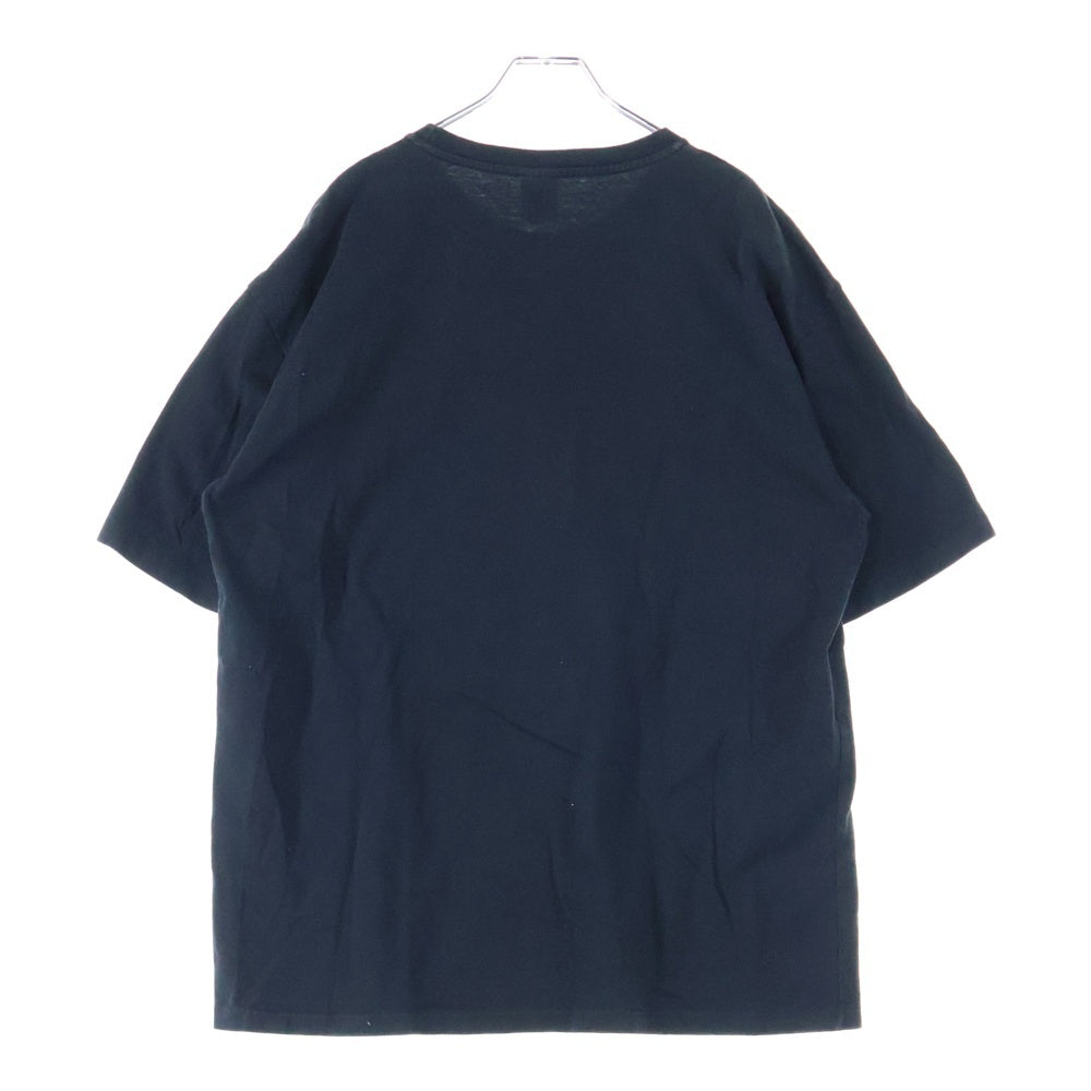 WACKO MARIA(ワコマリア) WASHED HEAVY WEIGHT CREW NECK T-SHIRT (TYPE-1) フロントプリント クルーネック半袖Tシャツ カットソー ブラック
