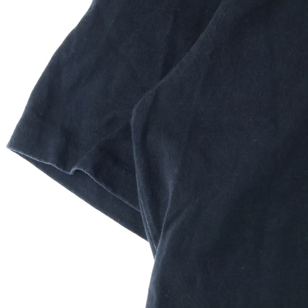 WACKO MARIA(ワコマリア) WASHED HEAVY WEIGHT CREW NECK T-SHIRT (TYPE-1) フロントプリント クルーネック半袖Tシャツ カットソー ブラック