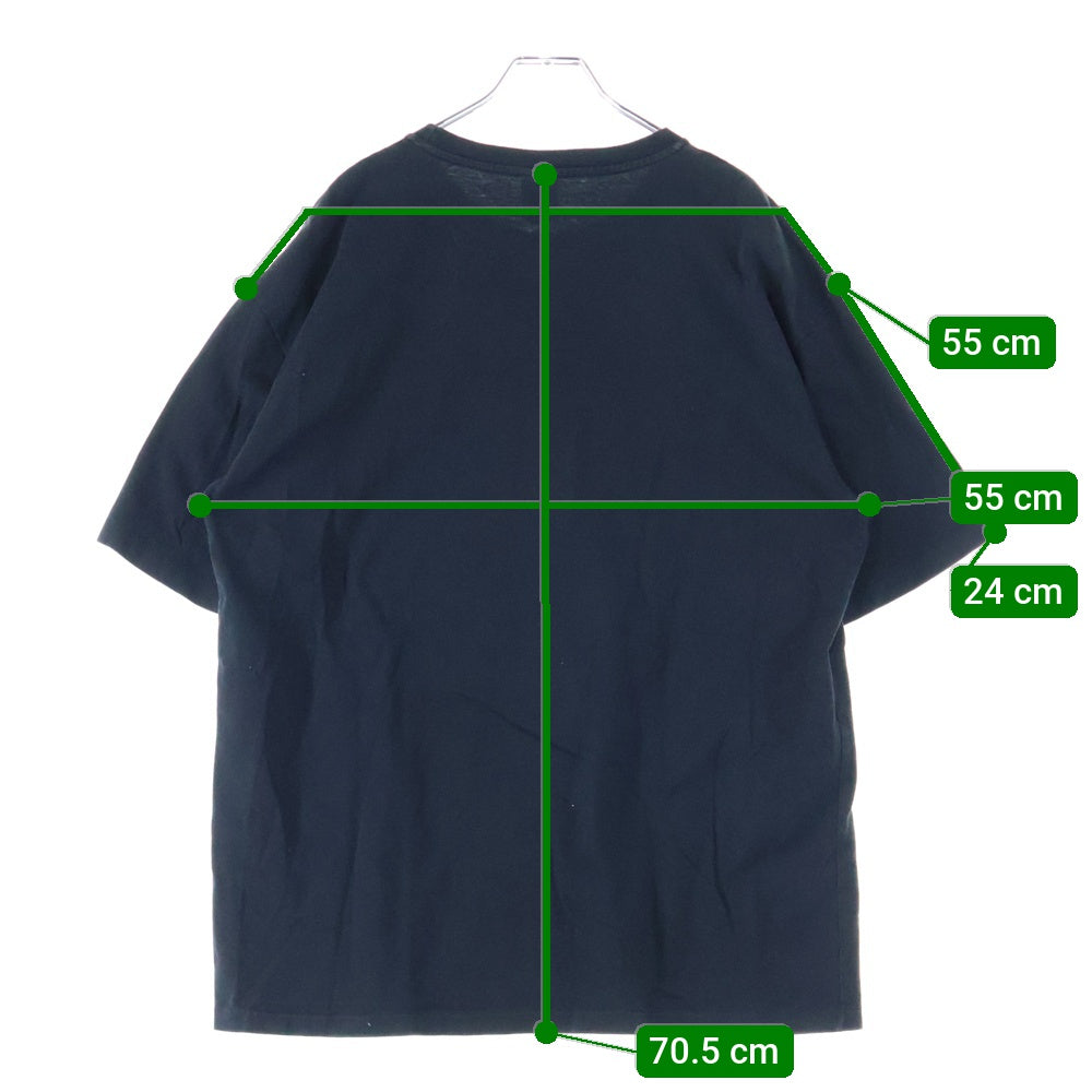 WACKO MARIA(ワコマリア) WASHED HEAVY WEIGHT CREW NECK T-SHIRT (TYPE-1) フロントプリント クルーネック半袖Tシャツ カットソー ブラック