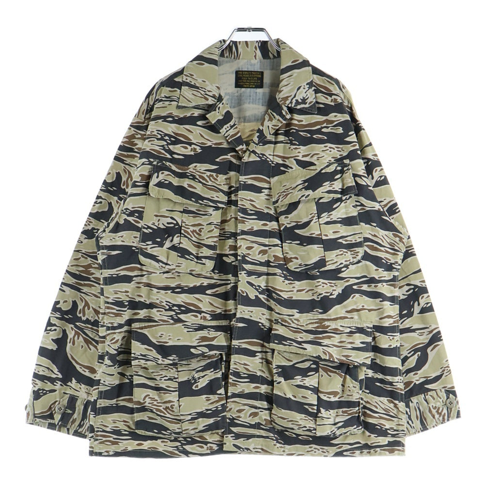 WACKO MARIA(ワコマリア) 25SS Tiger Camo Fatigue Jacket タイガーカモ 迷彩総柄 バックロゴプリント ファティーグ ジャケット カーキ