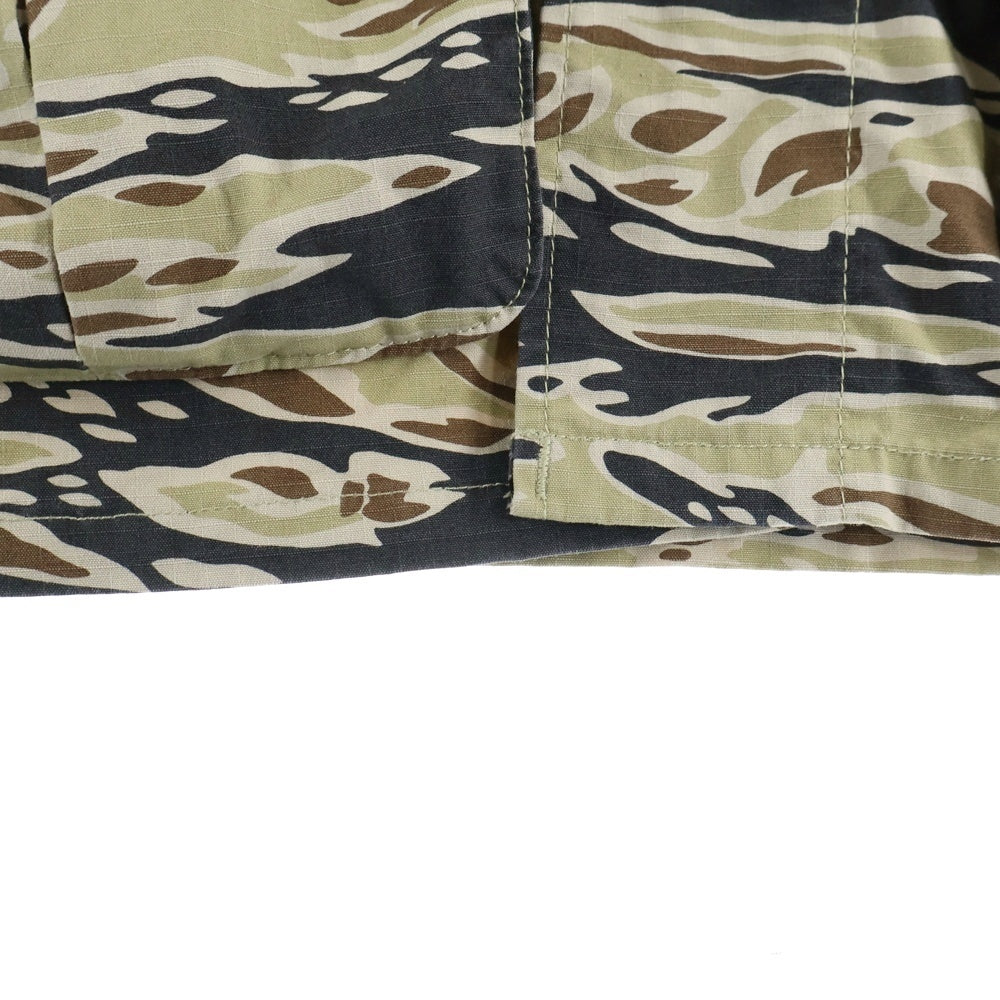 WACKO MARIA(ワコマリア) 25SS Tiger Camo Fatigue Jacket タイガーカモ 迷彩総柄 バックロゴプリント ファティーグ ジャケット カーキ
