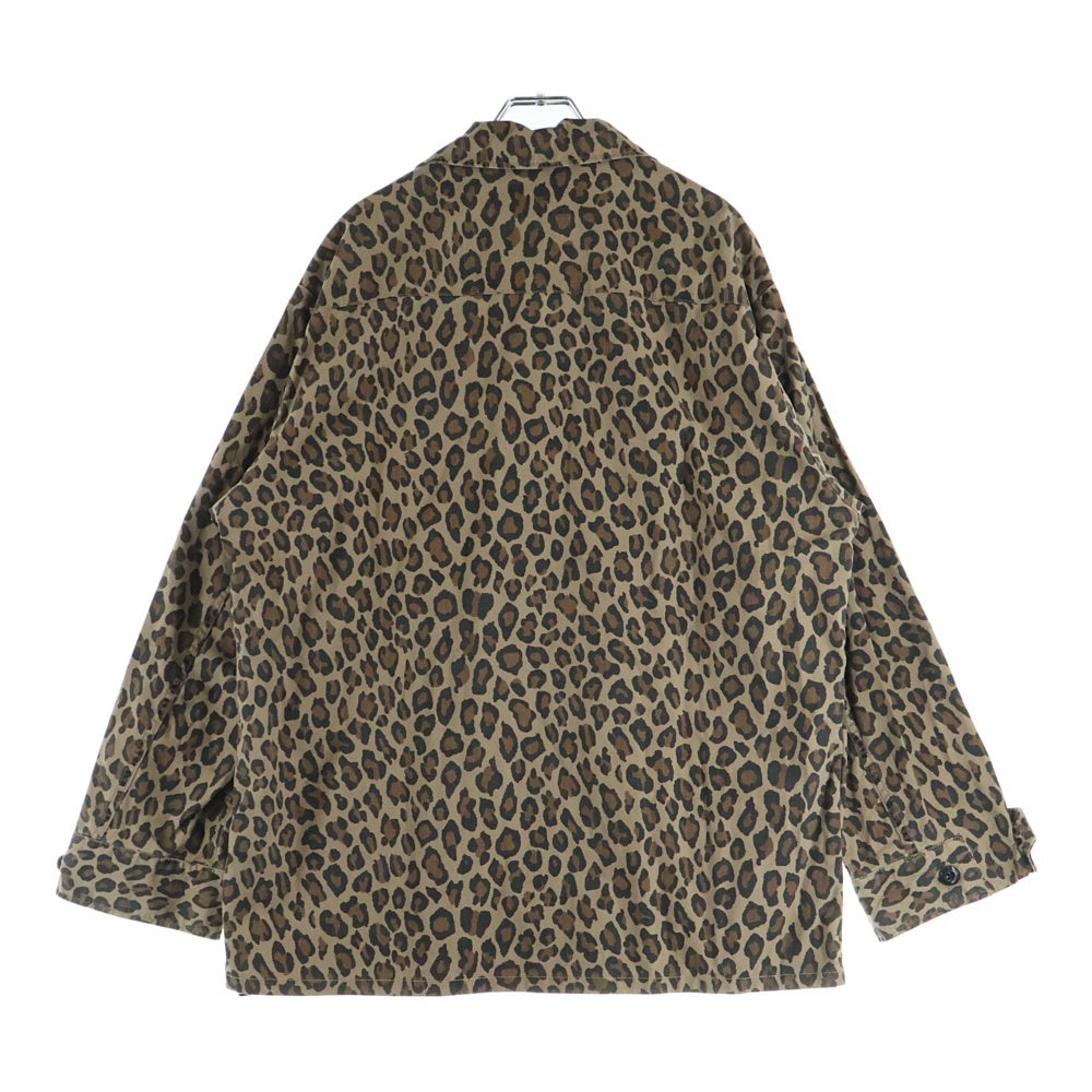 WACKO MARIA(ワコマリア) 24AW leopard Fatigue Jacket レオパード ファティーグ ジャケット ベージュ