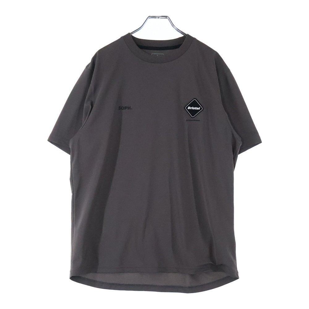 F.C.R.B./F.C.Real Bristol/FCRB(エフシーアールビー/エフシーレアルブリストル) AUTHENTIC LOGO S/S TEAM TOP FCRB-250022 オーセンティック ロゴクルーネック半袖Tシャツ グレー