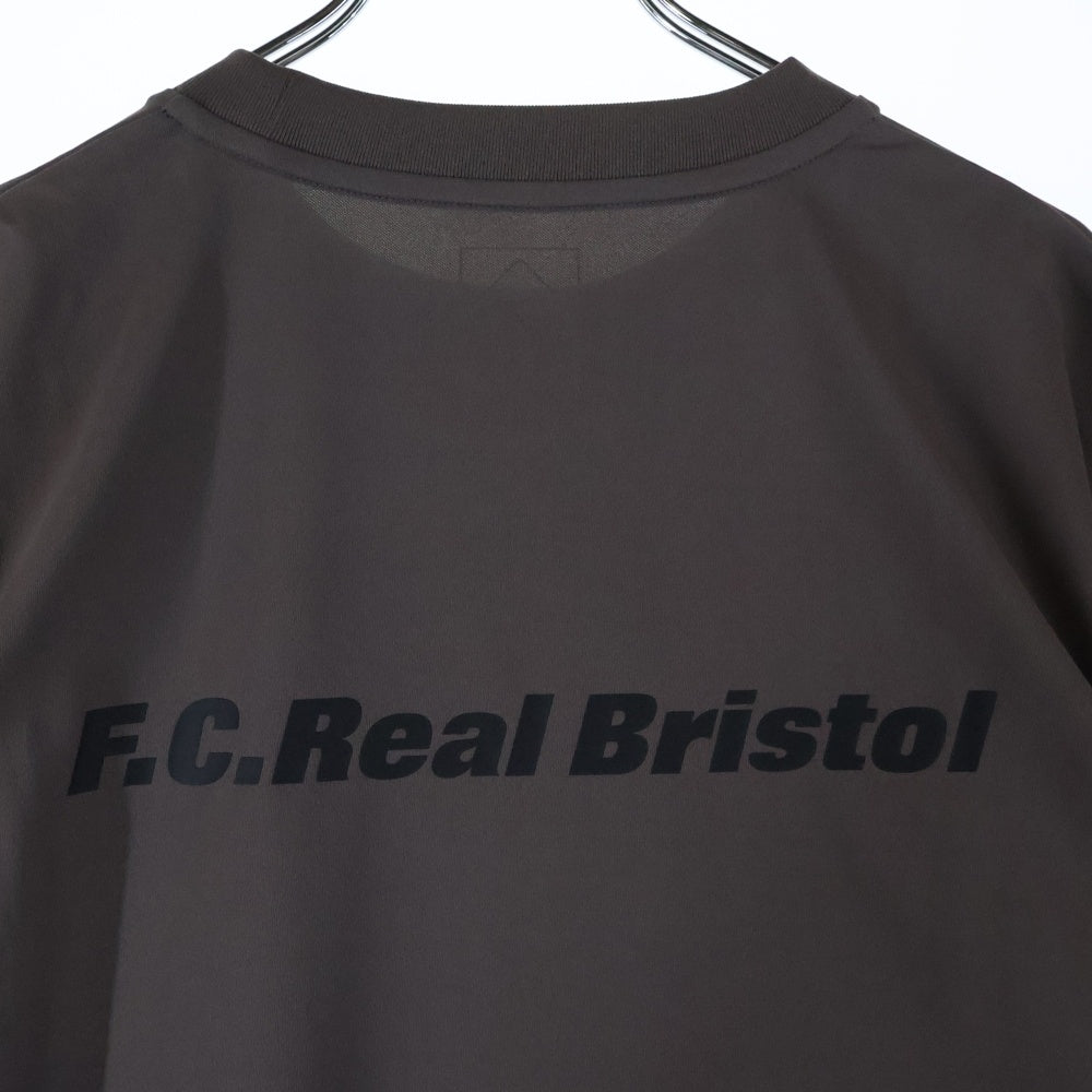 F.C.R.B./F.C.Real Bristol/FCRB(エフシーアールビー/エフシーレアルブリストル) AUTHENTIC LOGO S/S TEAM TOP FCRB-250022 オーセンティック ロゴクルーネック半袖Tシャツ グレー