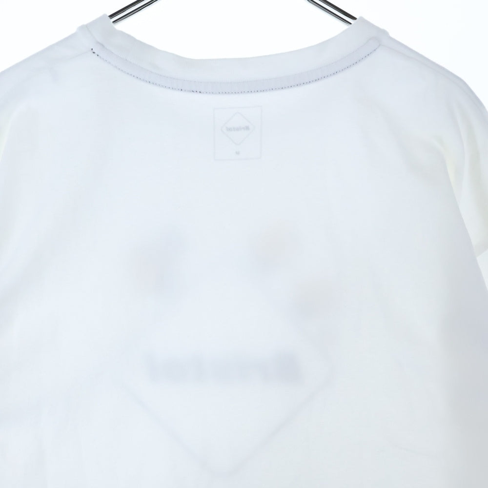 F.C.R.B./F.C.Real Bristol/FCRB(エフシーアールビー/エフシーレアルブリストル) 24SS MINIONS TEAM EMBLEM TEE FCRB-240156 ミニオンズ チームエンブレムプリント クルーネック半袖Tシャツカットソー ホワイト