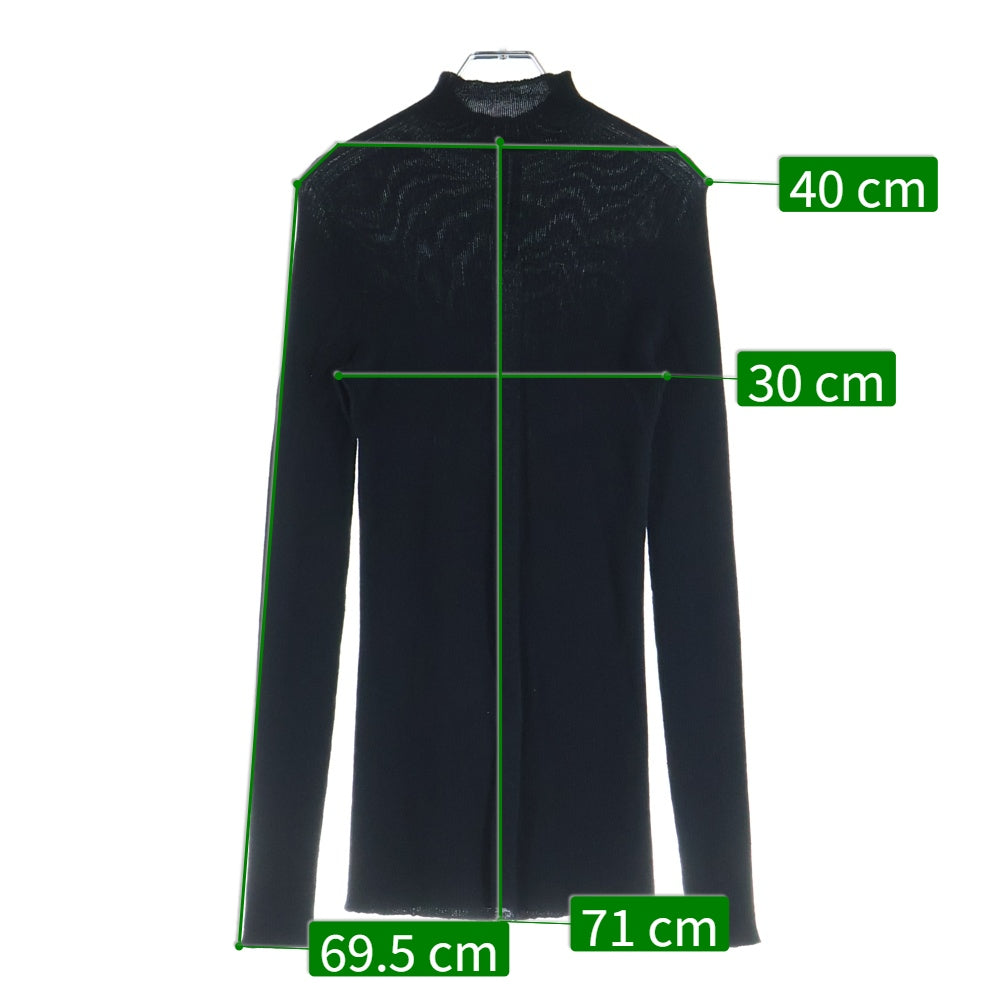 Rick Owens(リックオウエンス) 23AW RIB SWEATER RU02C7638-RIBWS カシミヤ リブニットセーター ブラック