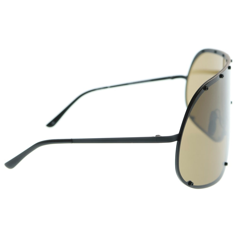 Rick Owens(リックオウエンス) SHIELD SUNGLASSES MASK マスクシールド サングラス ブラック/ブラウン