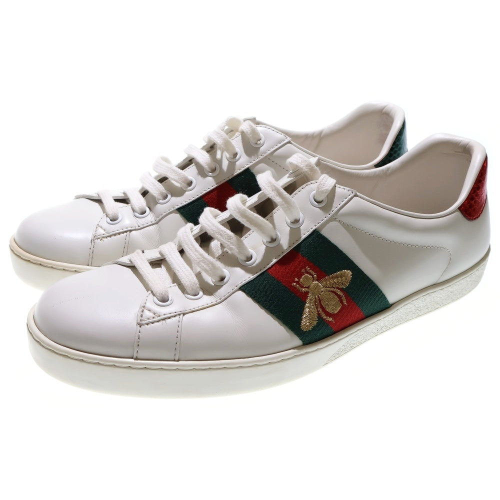 GUCCI(グッチ) シェリーライン BEE 刺繍 ローカットスニーカー 429446 ホワイト