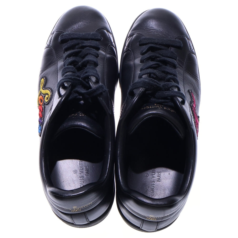 LOUIS VUITTON(ルイヴィトン) ルクセンブルグ サイドロゴデザイン レザー ローカットスニーカー MS1117 ブラック