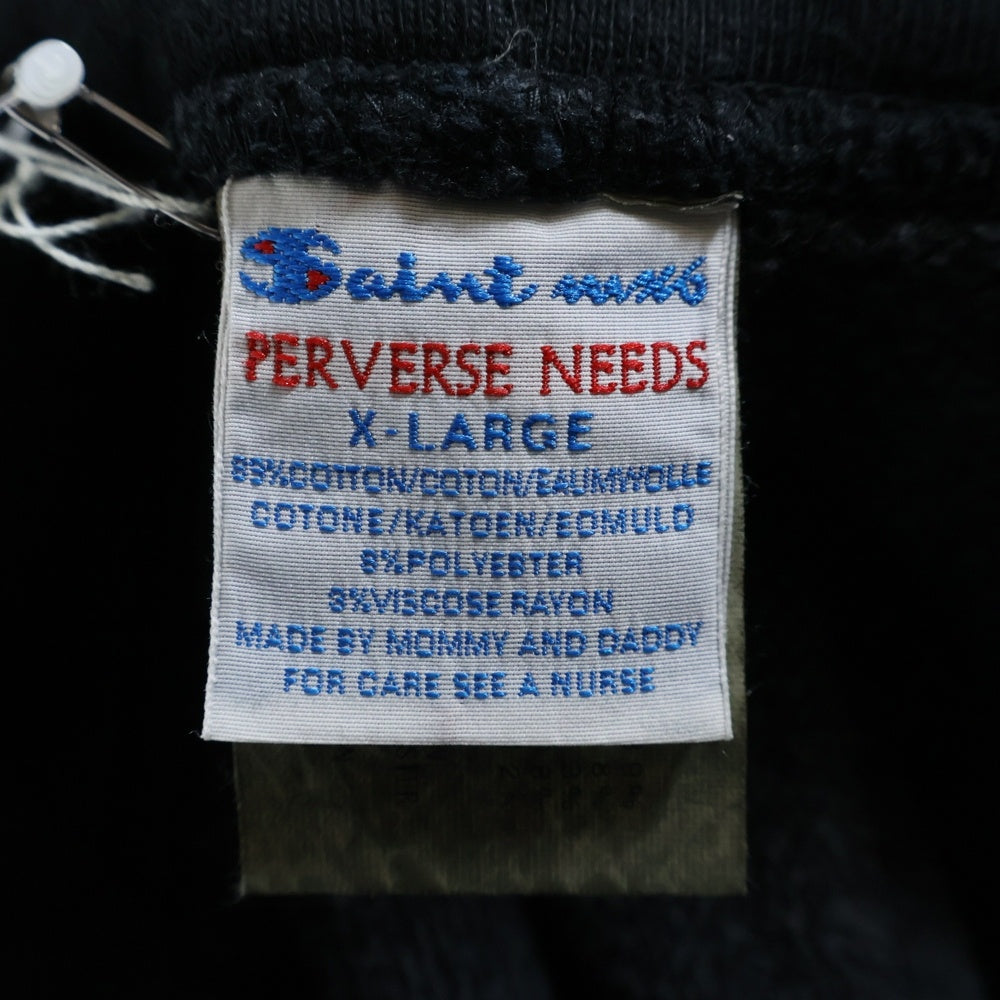 SAINT MICHAEL(セントマイケル) 23AW HOODIE ARCH SAINT SM-A23-0000-030 フーディーアーチセイント スウェット フーディー パーカー ブラック