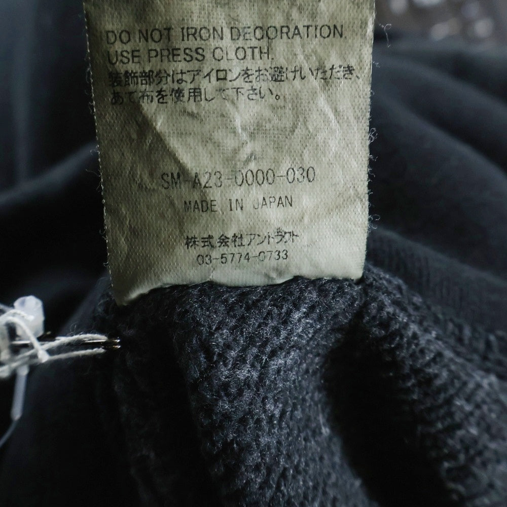 SAINT MICHAEL(セントマイケル) 23AW HOODIE ARCH SAINT SM-A23-0000-030 フーディーアーチセイント スウェット フーディー パーカー ブラック