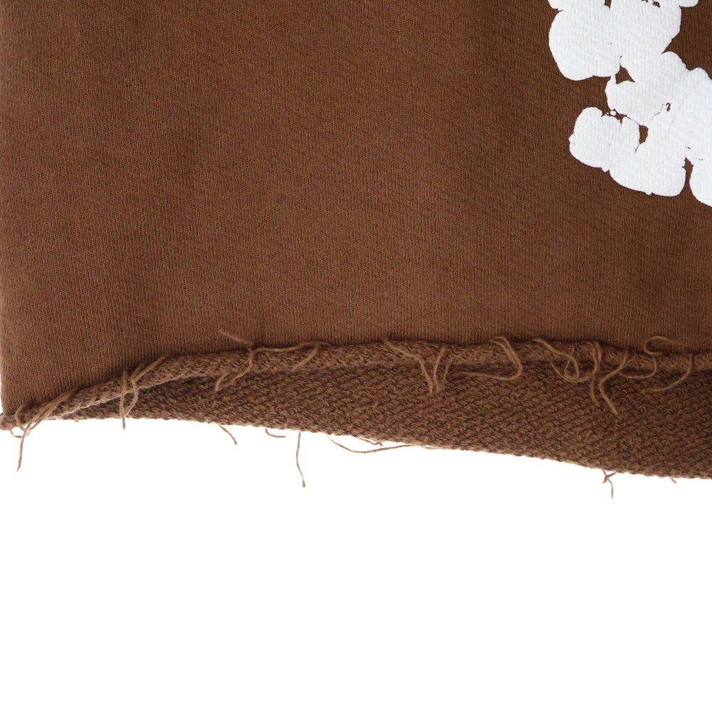 DENIM TEARS(デニムティアーズ) COTTON WREATH SWEAT SHORTS コットン スウェット ショーツ ハーフパンツ 花柄 ブラウン