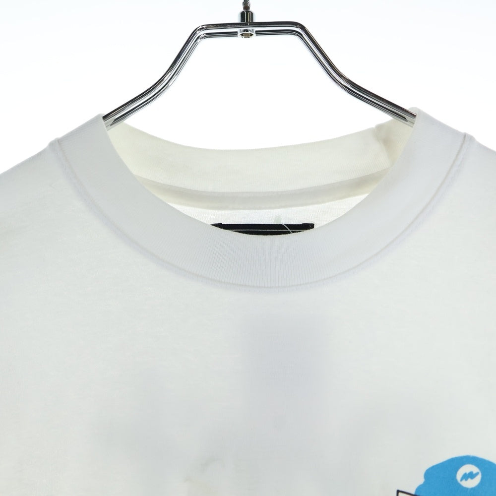 WASTED YOUTH(ウェイステッドユース) ×RARE PANTHER ロゴプリント半袖Tシャツ カットソー ホワイト