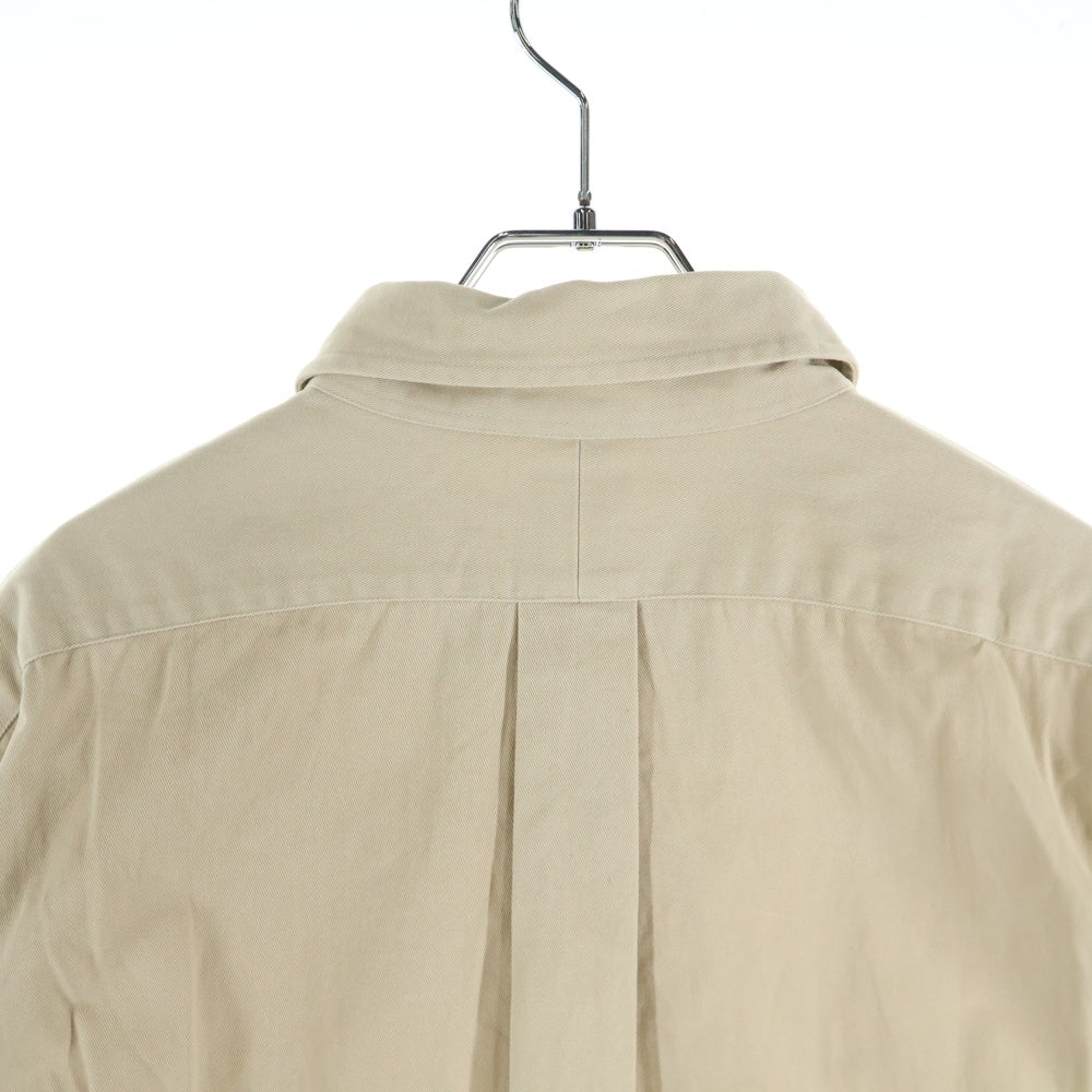 A BATHING APE(アベイシングエイプ) ONE POINT OXFORD LS SHIRT ワンポイント オックスフォード ロングスリーブ長袖シャツ ベージュ