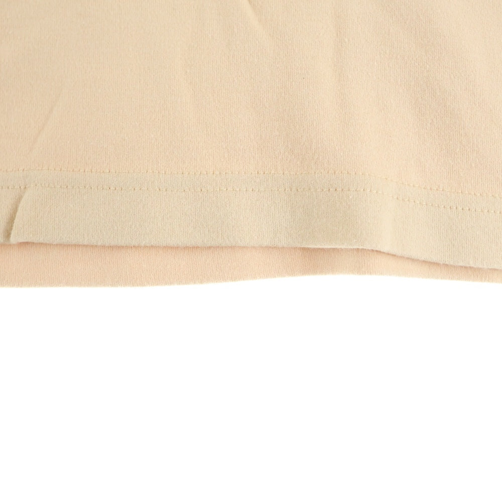 A BATHING APE(アベイシングエイプ) APE SHALL NEVER KILL APE レインボーライン Vネック半袖Tシャツカットソー ベージュ